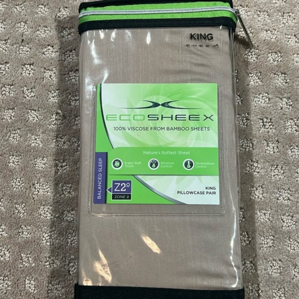 SHEEX Original Performance Cooling Pillowcases, Ultra-Soft King Pillowcase Set